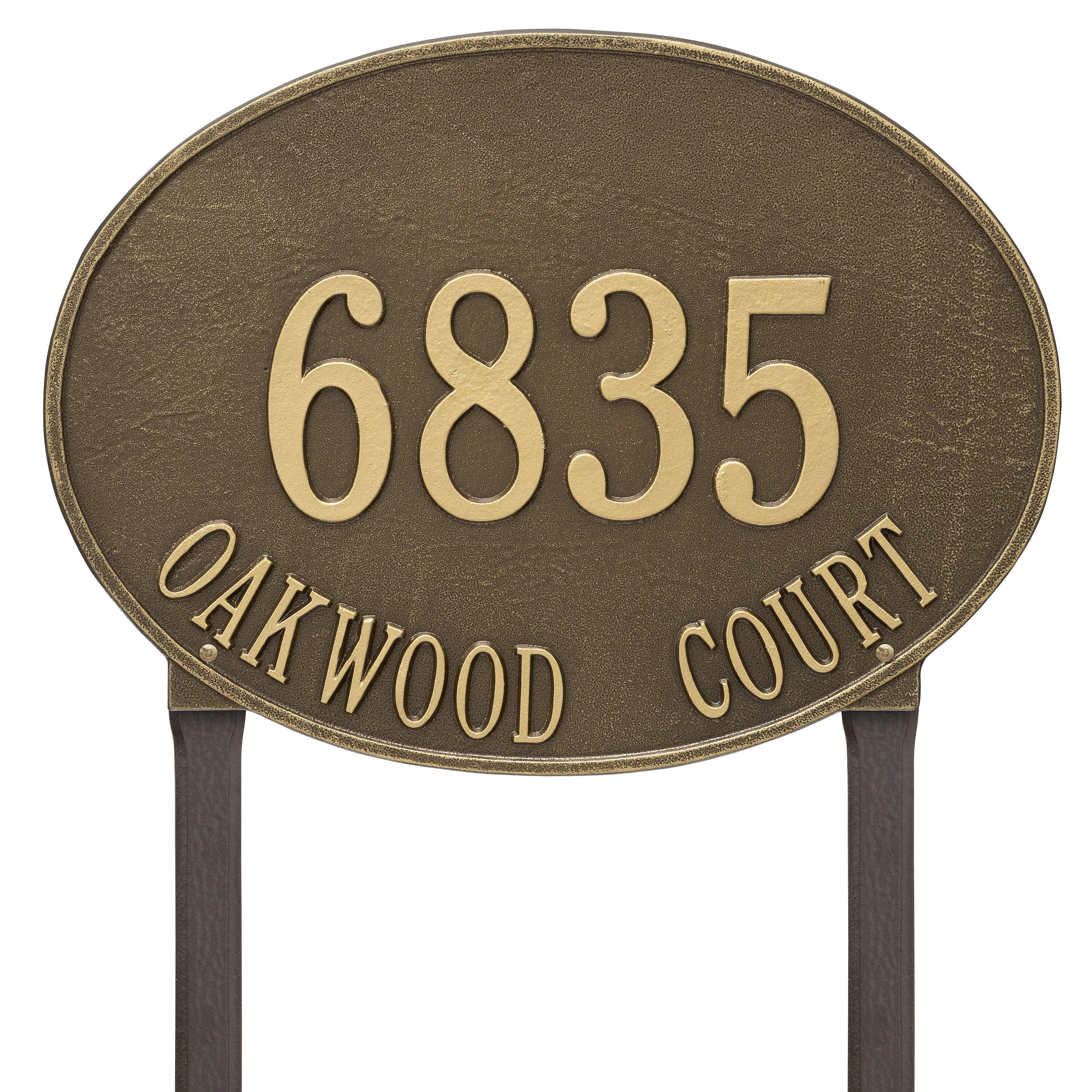 Hawthorne Estate Oval Lawn Address Plaque
