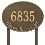 Hawthorne Estate Oval Lawn Address Plaque