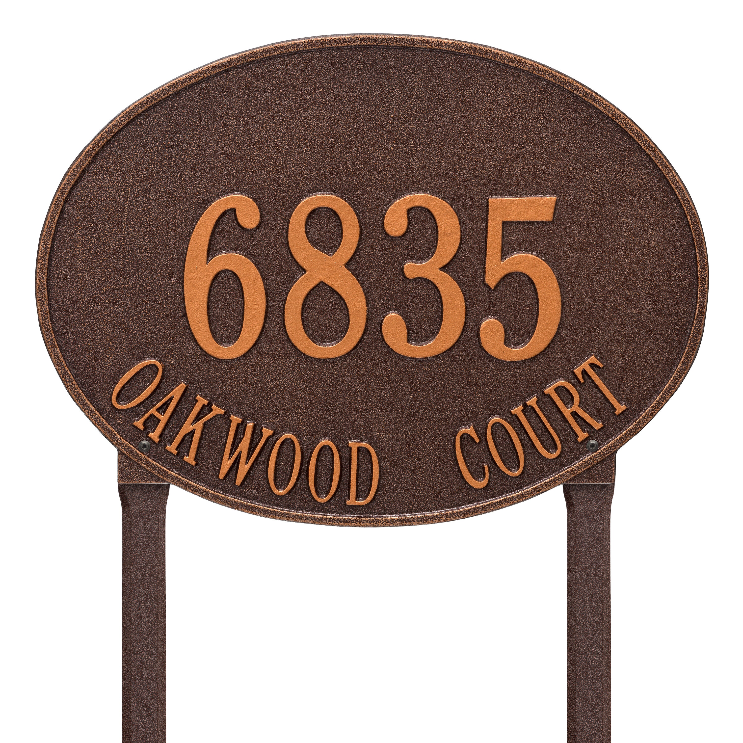 Hawthorne Estate Oval Lawn Address Plaque
