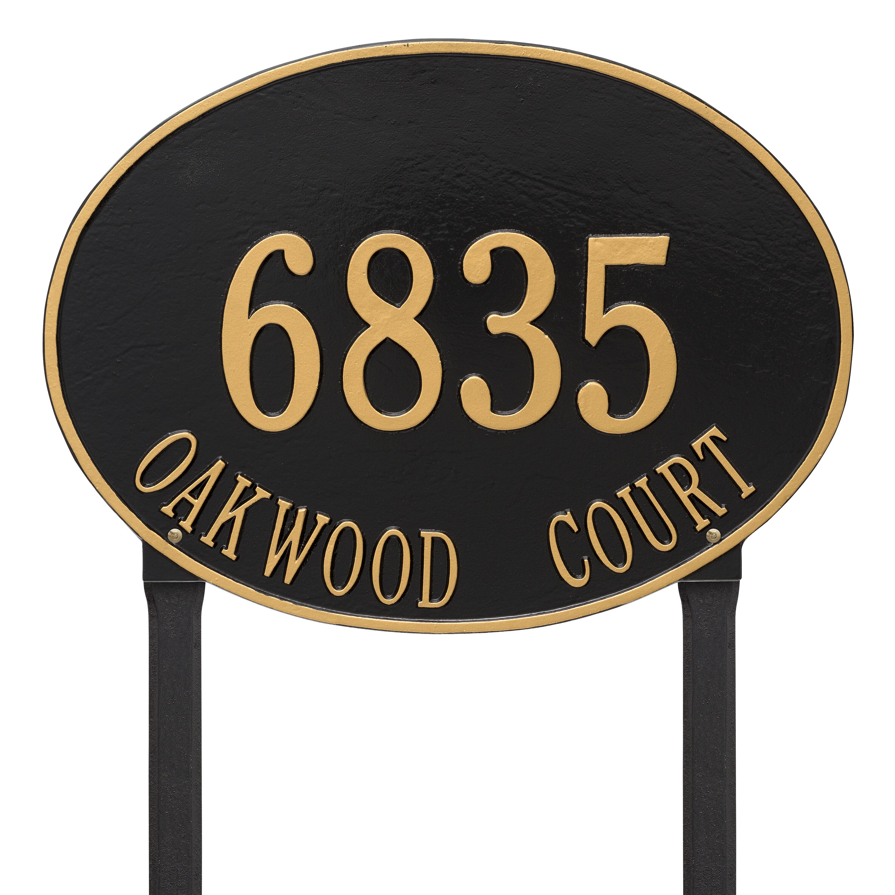 Hawthorne Estate Oval Lawn Address Plaque