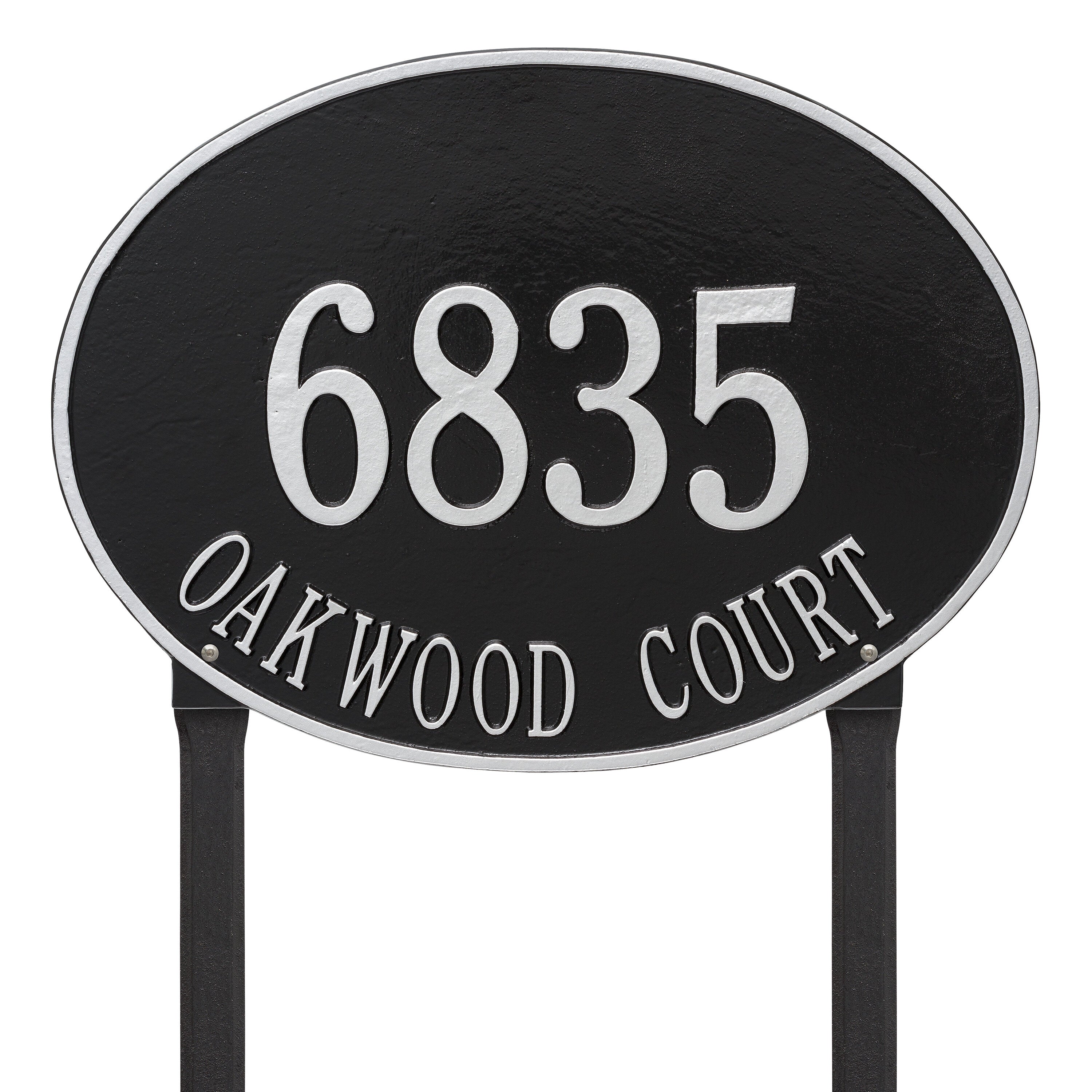 Hawthorne Estate Oval Lawn Address Plaque