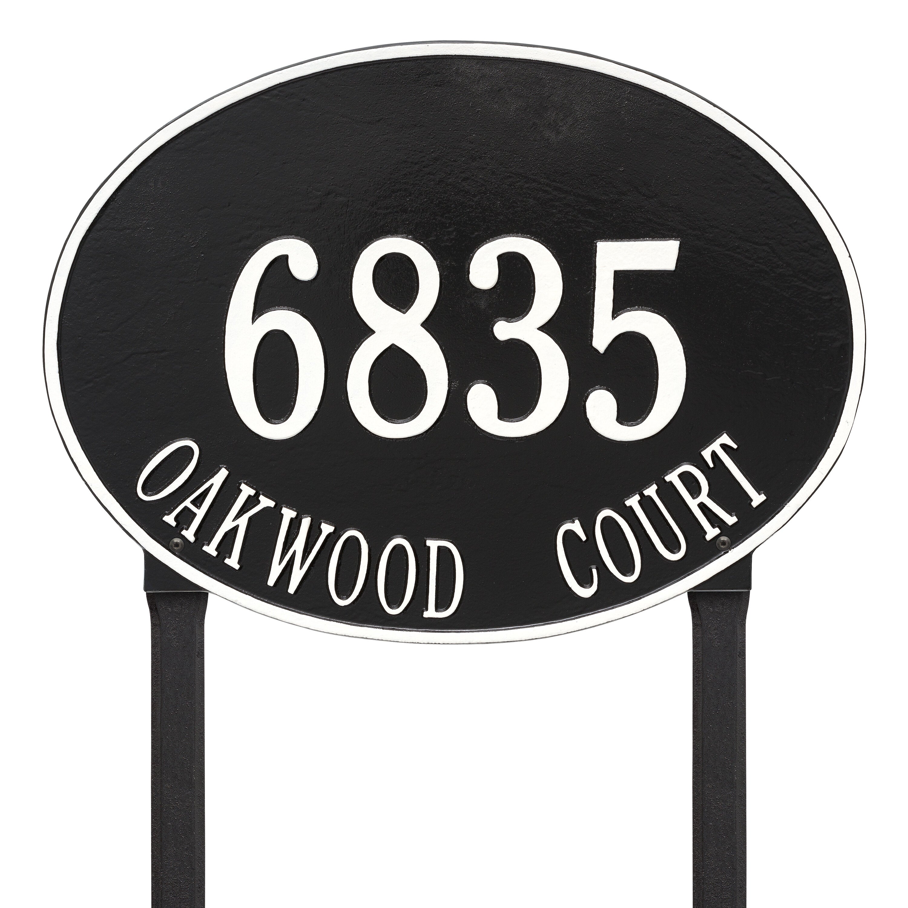 Hawthorne Estate Oval Lawn Address Plaque