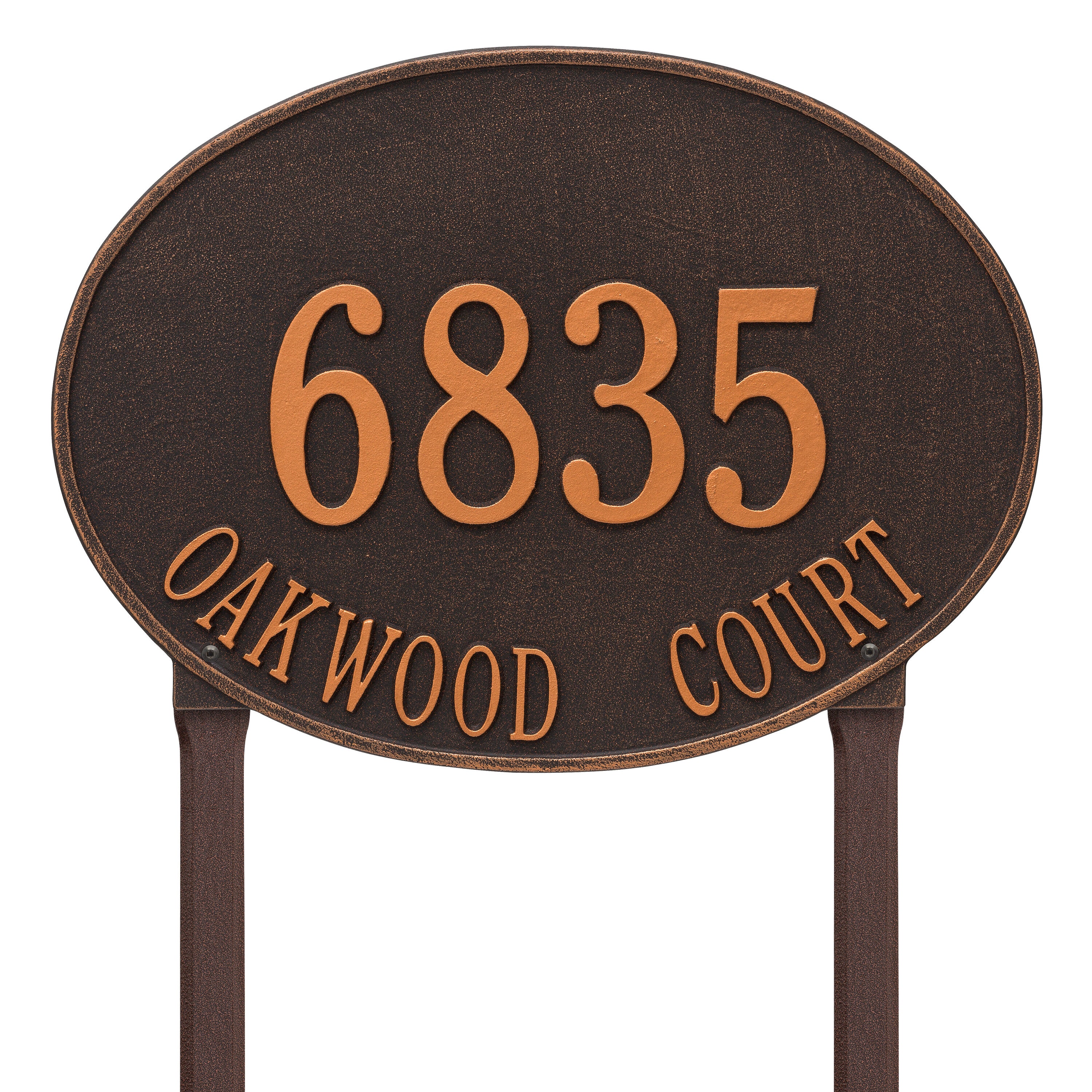 Hawthorne Estate Oval Lawn Address Plaque