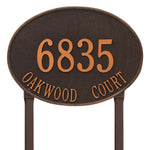 Hawthorne Estate Oval Lawn Address Plaque