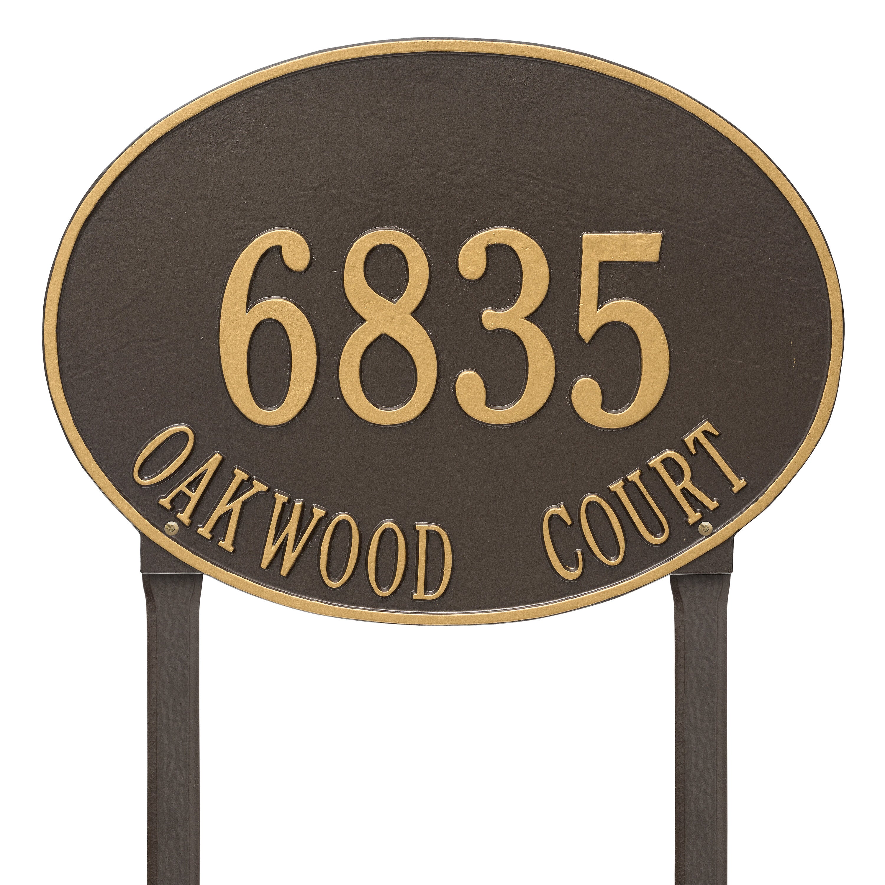 Hawthorne Estate Oval Lawn Address Plaque