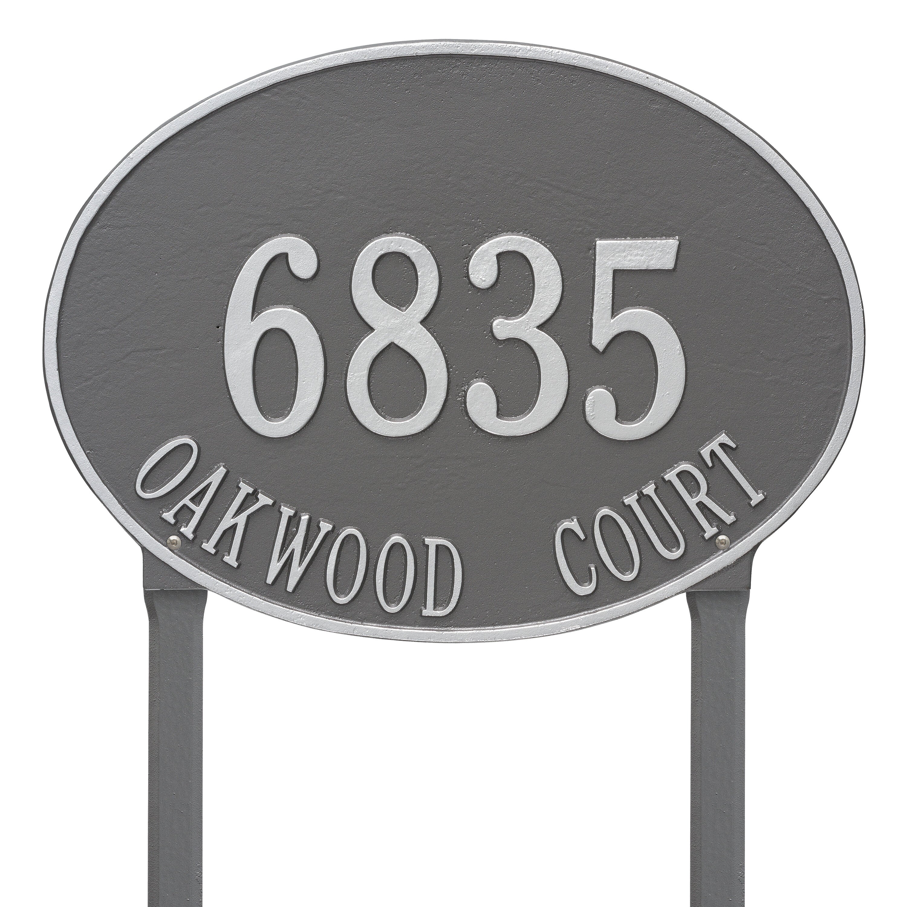 Hawthorne Estate Oval Lawn Address Plaque