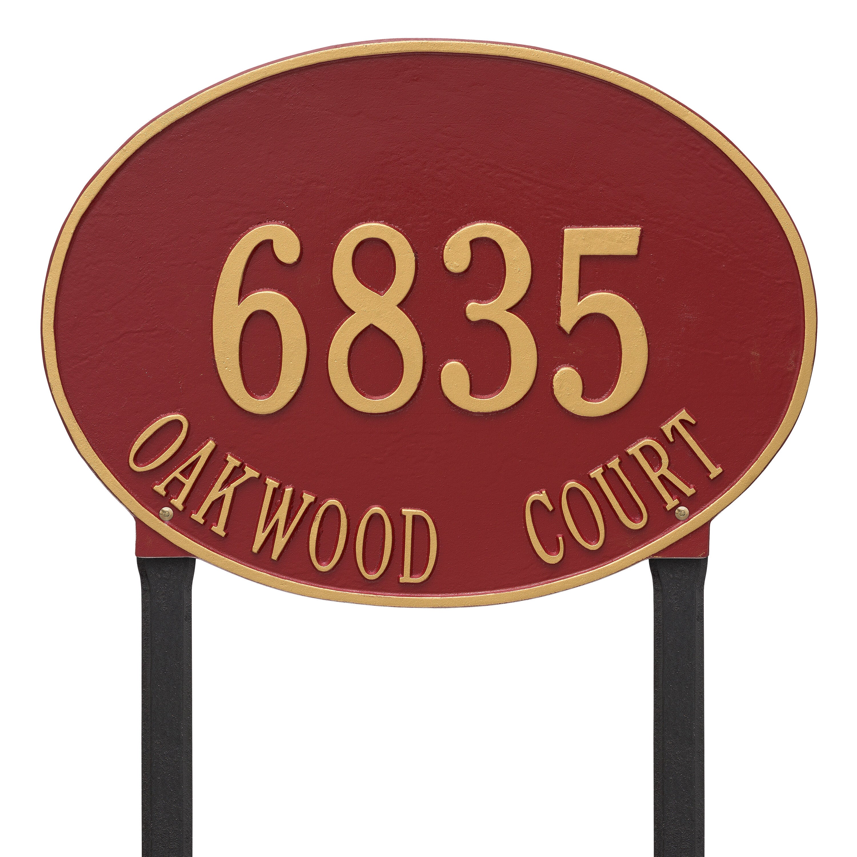 Hawthorne Estate Oval Lawn Address Plaque