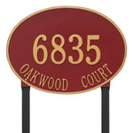 Hawthorne Estate Oval Lawn Address Plaque