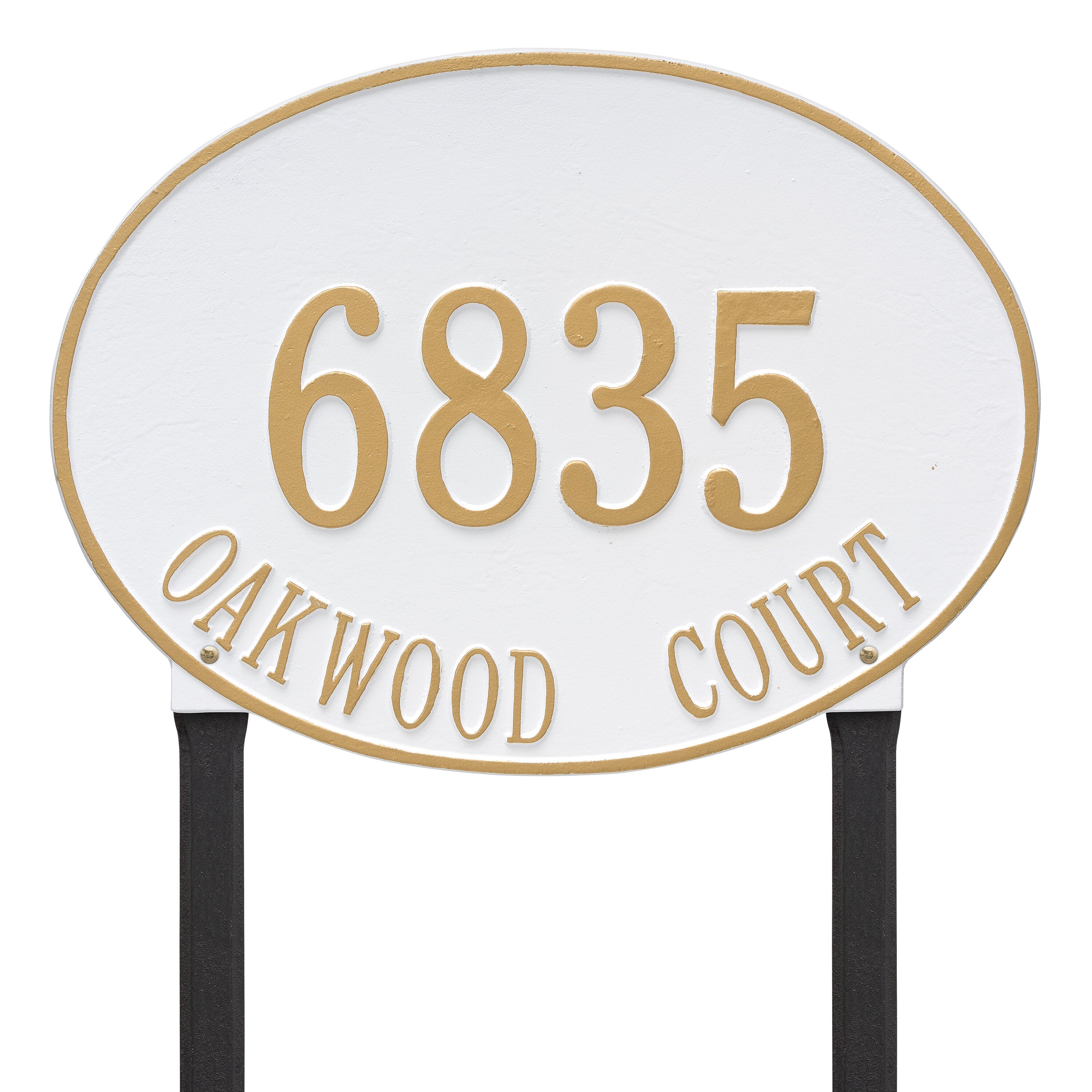 Hawthorne Estate Oval Lawn Address Plaque