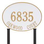 Hawthorne Estate Oval Lawn Address Plaque