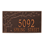 Spring Blossom Estate Wall Address Plaque