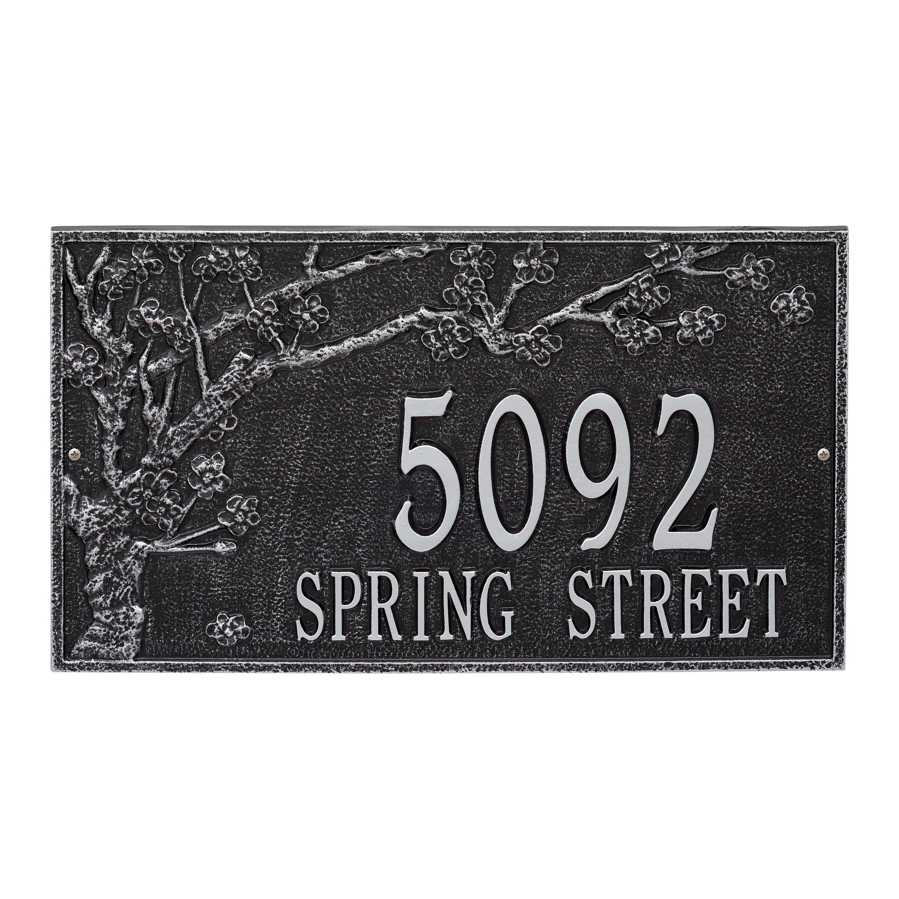 Spring Blossom Estate Wall Address Plaque