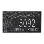 Spring Blossom Estate Wall Address Plaque
