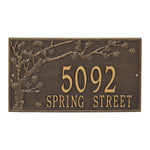 Spring Blossom Estate Wall Address Plaque