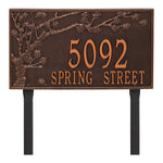 Spring Blossom Estate Lawn Address Plaque