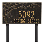 Spring Blossom Estate Lawn Address Plaque
