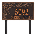 Spring Blossom Estate Lawn Address Plaque