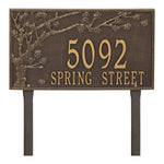 Spring Blossom Estate Lawn Address Plaque