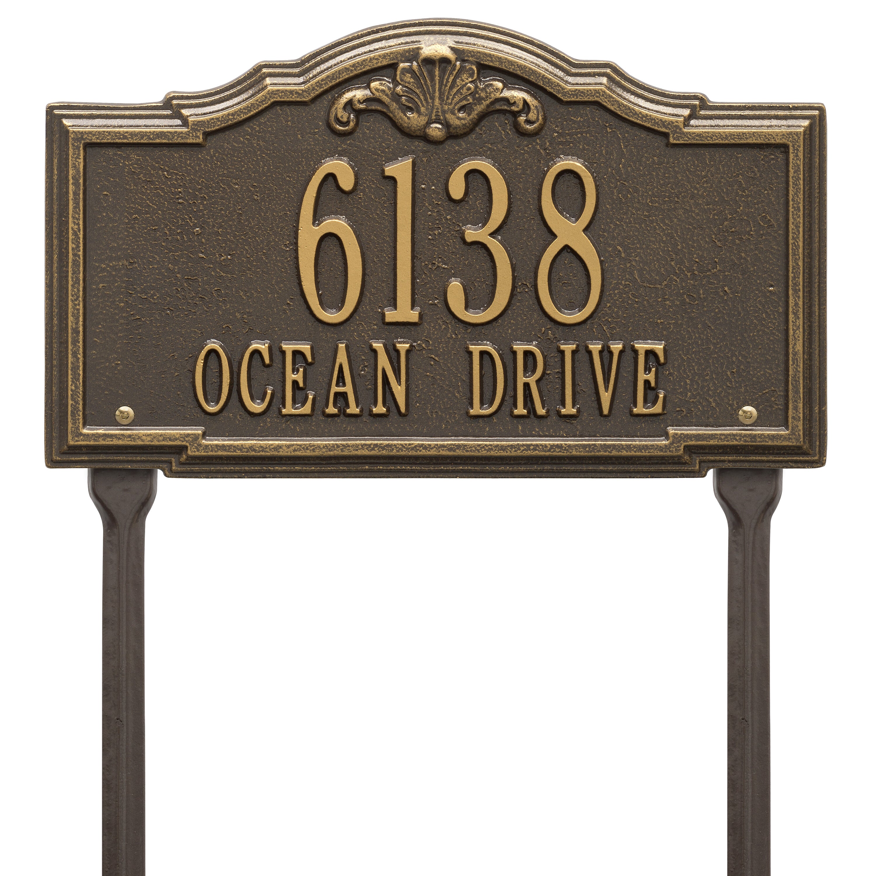 Gatewood Standard Lawn Address Plaque