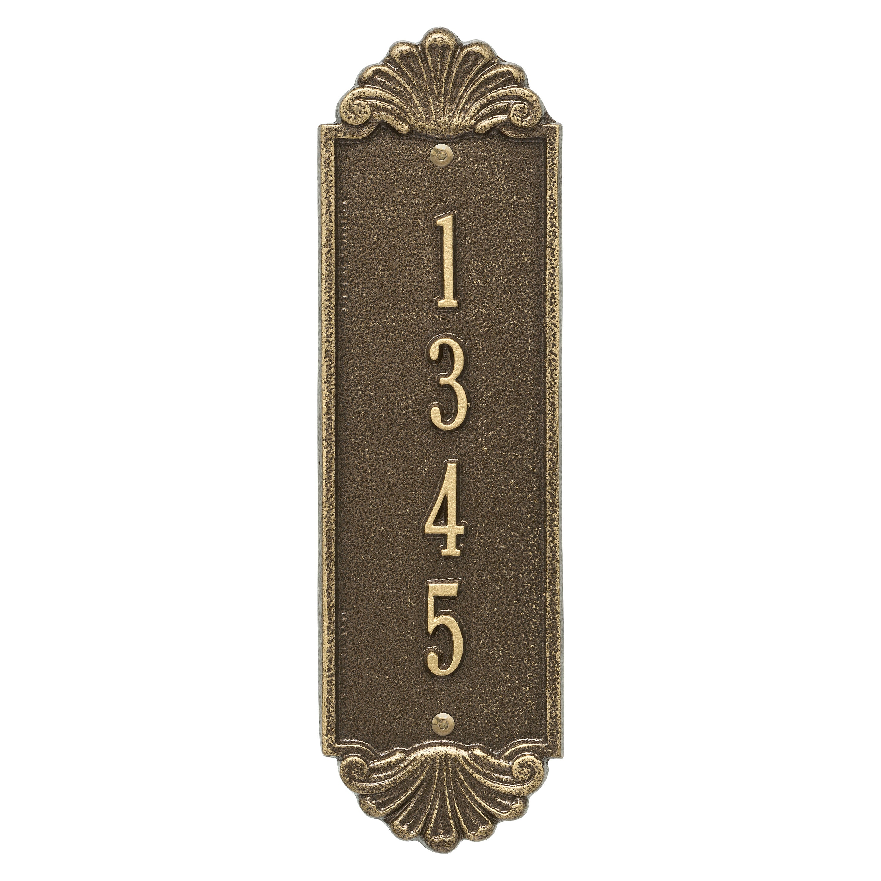 Shell Vertical Small Wall Plaque
