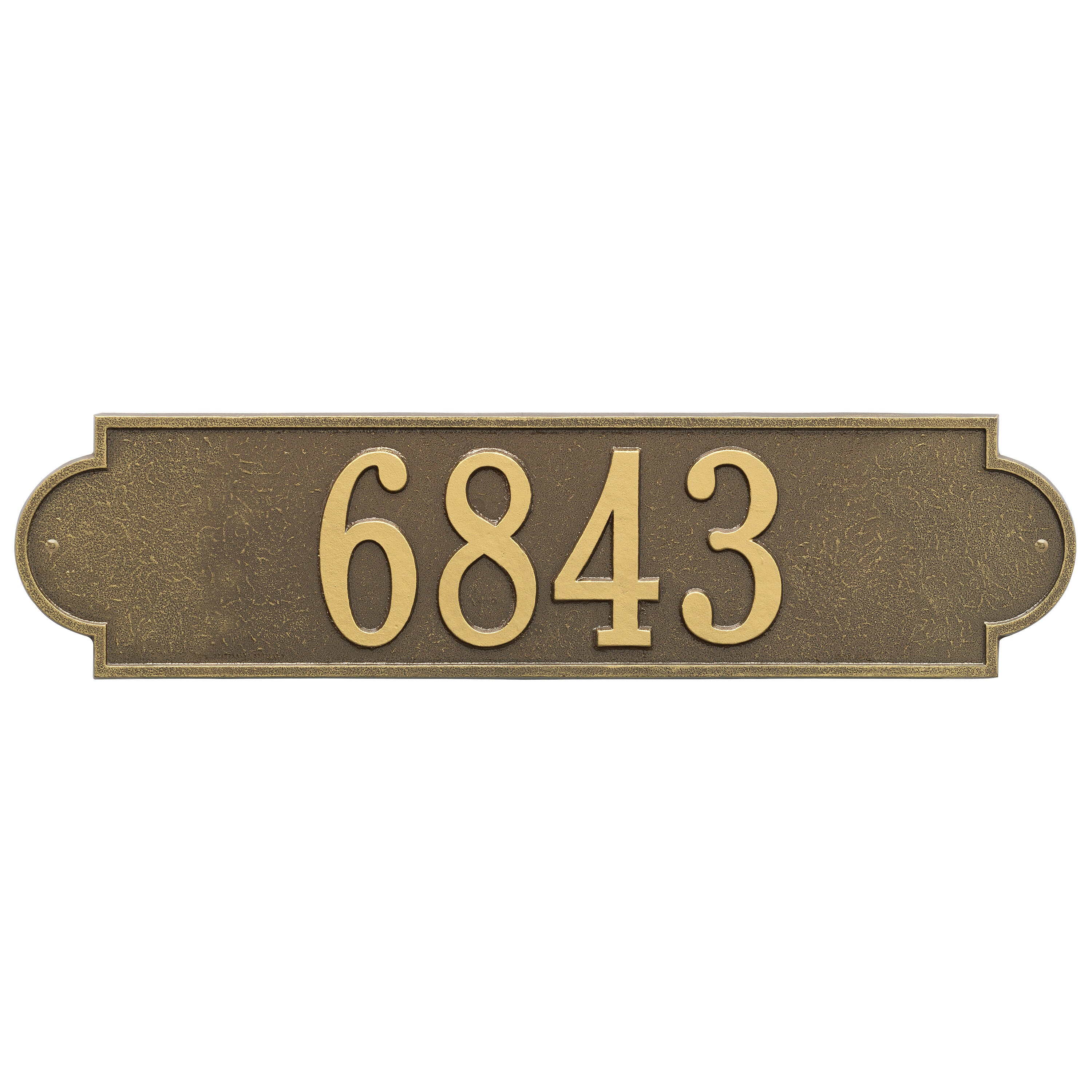 Richmond Horizontal Estate Wall Address Plaque