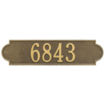 Richmond Horizontal Estate Wall Address Plaque