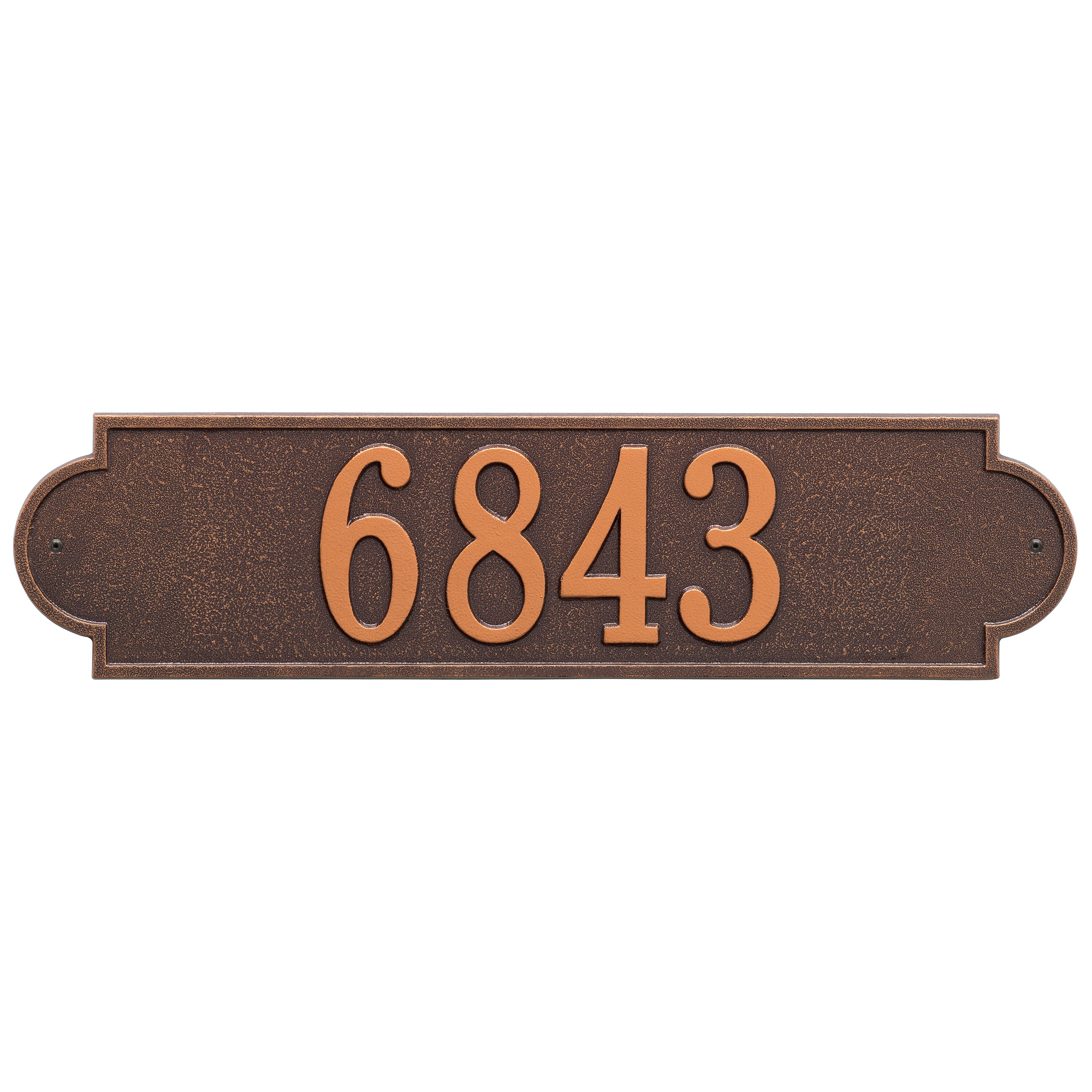 Richmond Horizontal Estate Wall Address Plaque