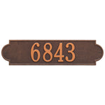 Richmond Horizontal Estate Wall Address Plaque