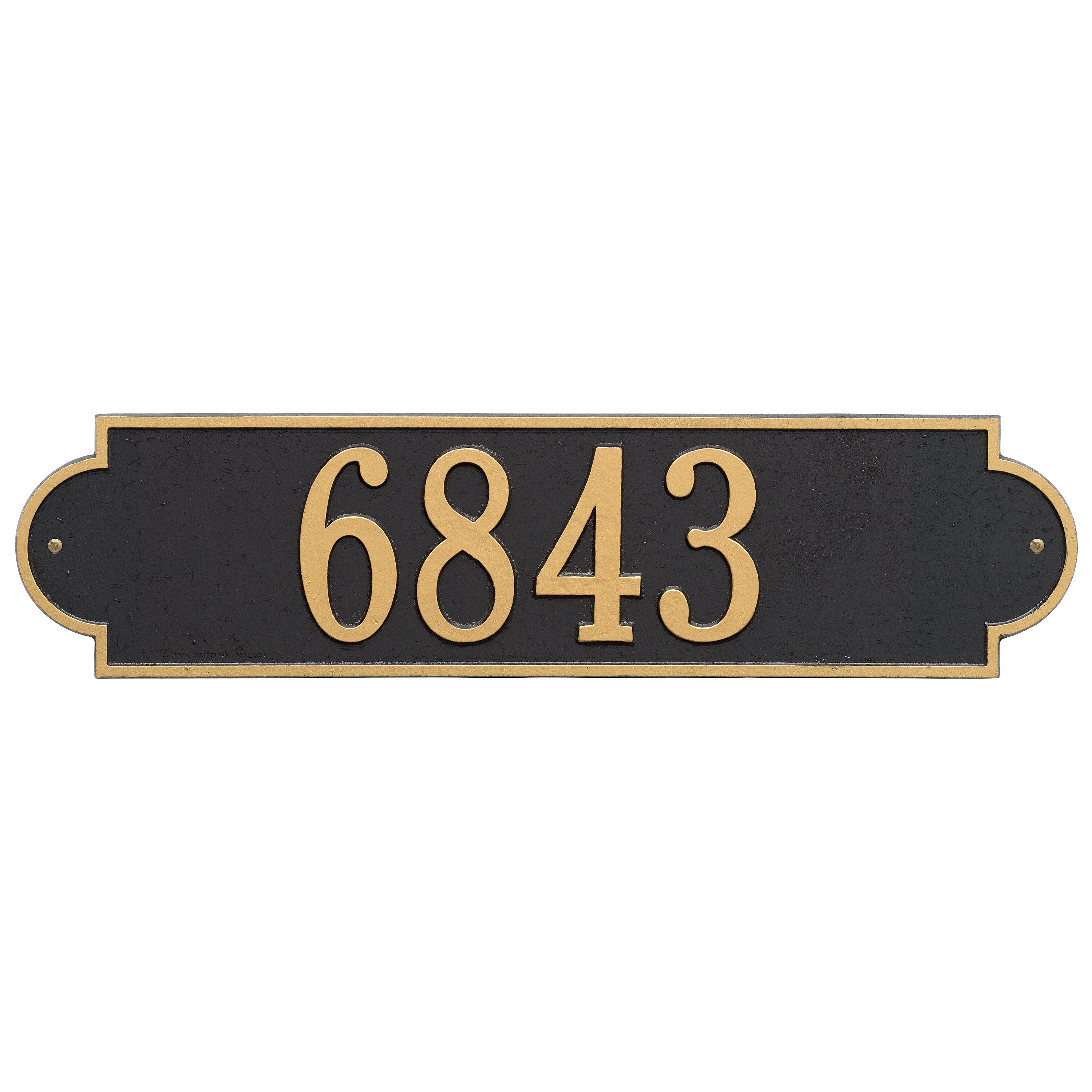 Richmond Horizontal Estate Wall Address Plaque