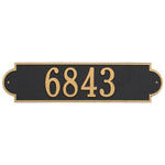 Richmond Horizontal Estate Wall Address Plaque
