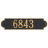 Richmond Horizontal Estate Wall Address Plaque
