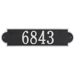 Richmond Horizontal Estate Wall Address Plaque