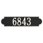 Richmond Horizontal Estate Wall Address Plaque