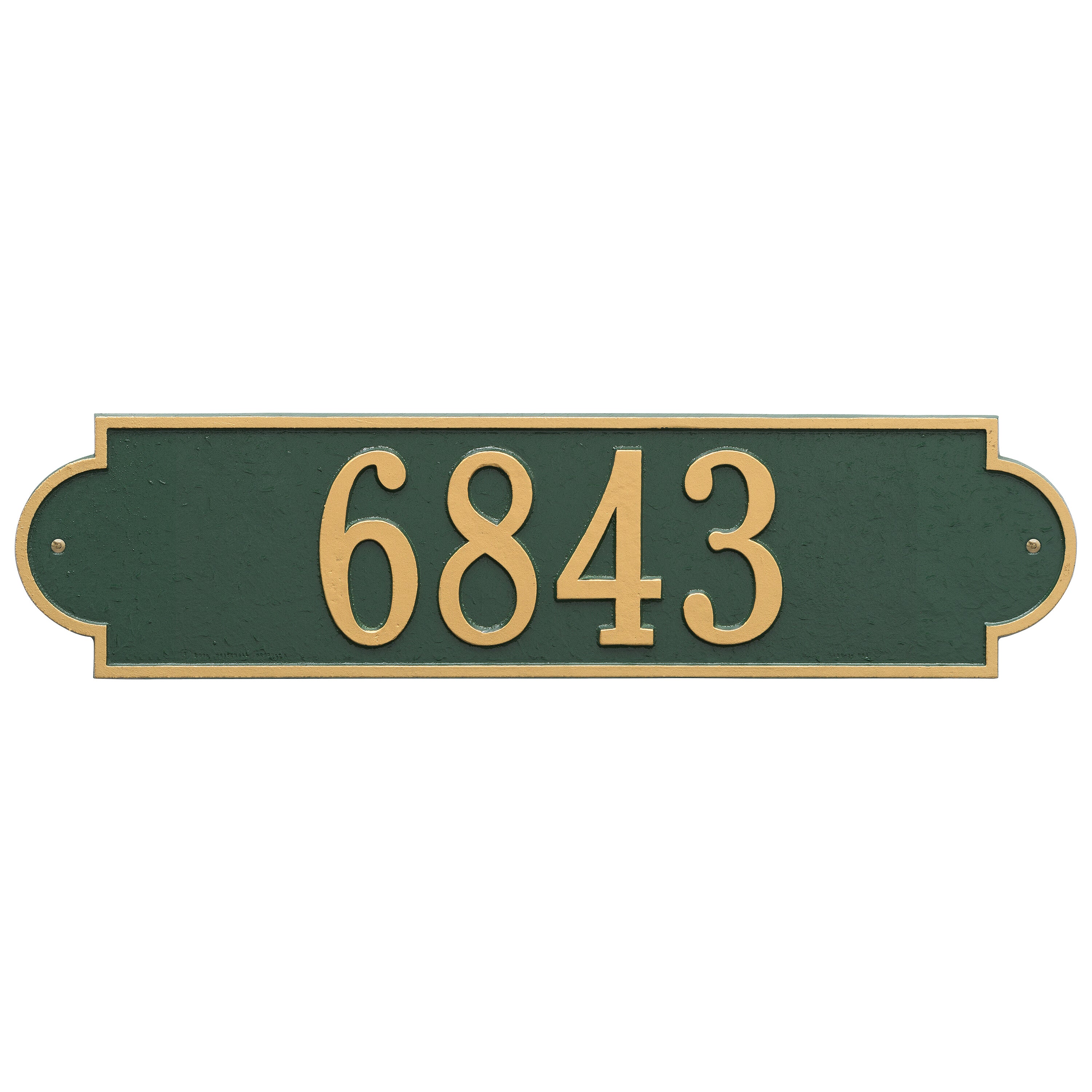 Richmond Horizontal Estate Wall Address Plaque