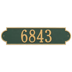 Richmond Horizontal Estate Wall Address Plaque