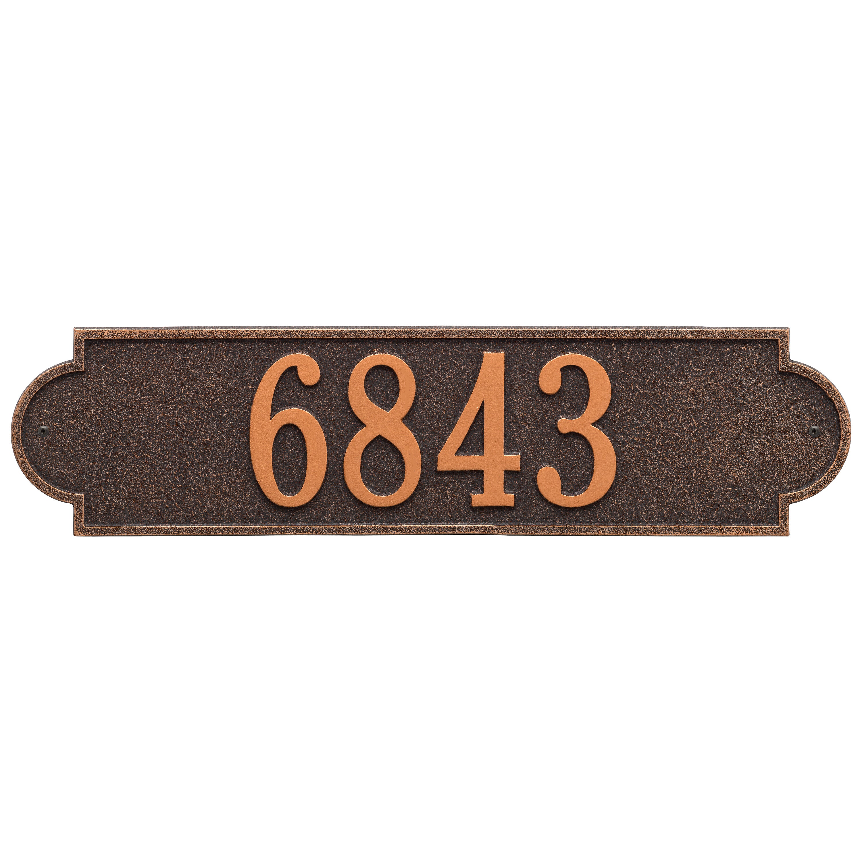 Richmond Horizontal Estate Wall Address Plaque