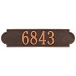 Richmond Horizontal Estate Wall Address Plaque