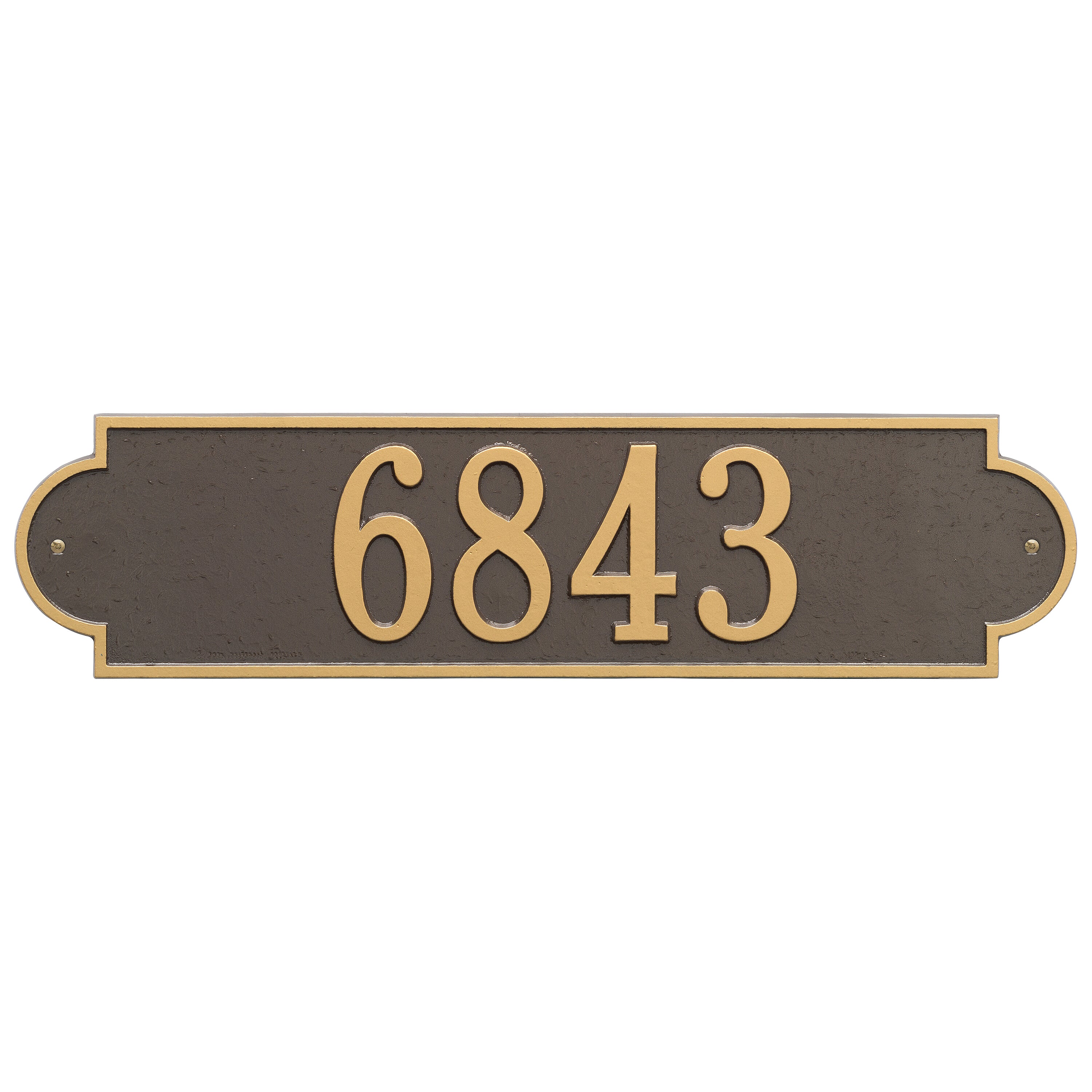 Richmond Horizontal Estate Wall Address Plaque