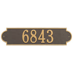Richmond Horizontal Estate Wall Address Plaque