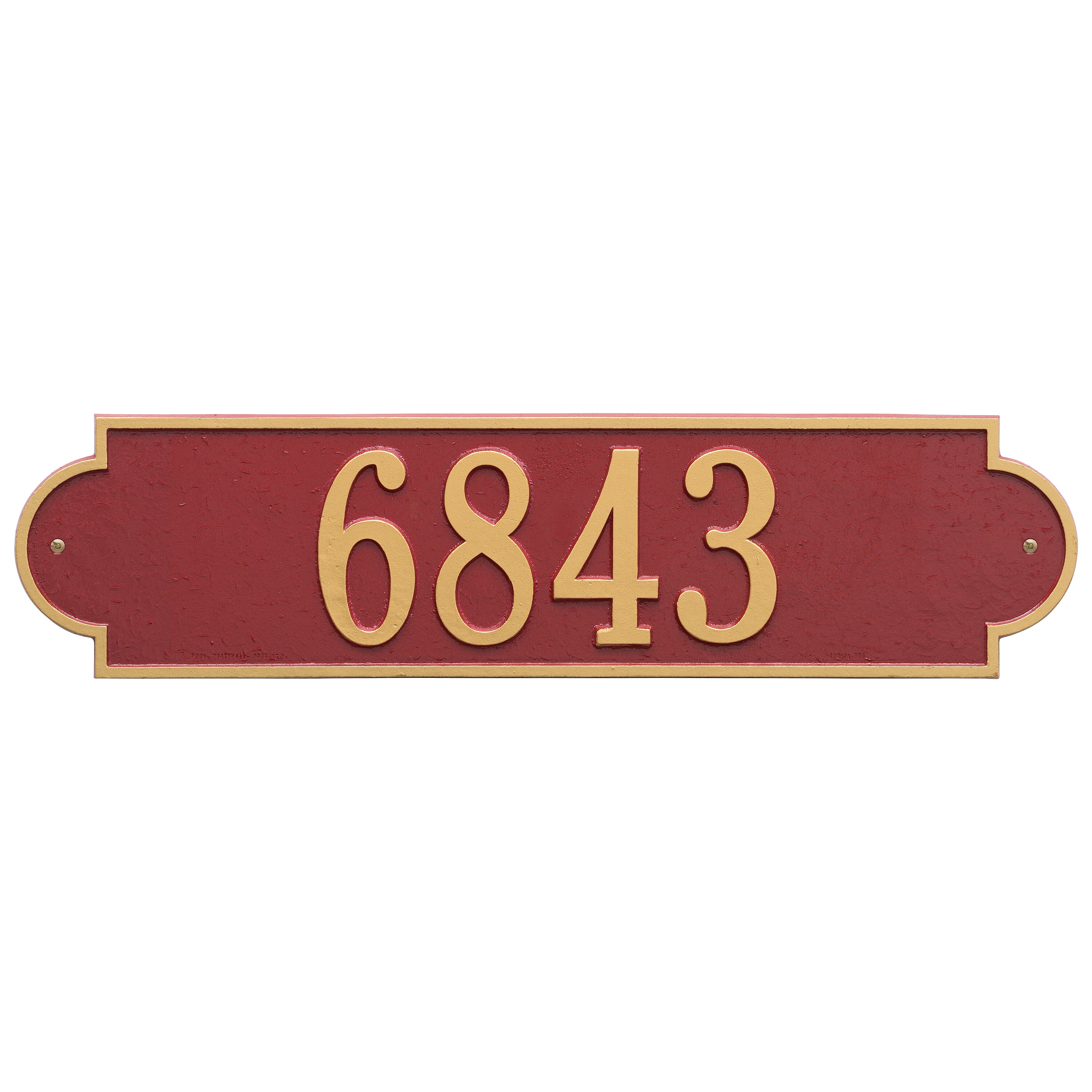 Richmond Horizontal Estate Wall Address Plaque