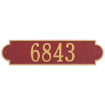 Richmond Horizontal Estate Wall Address Plaque