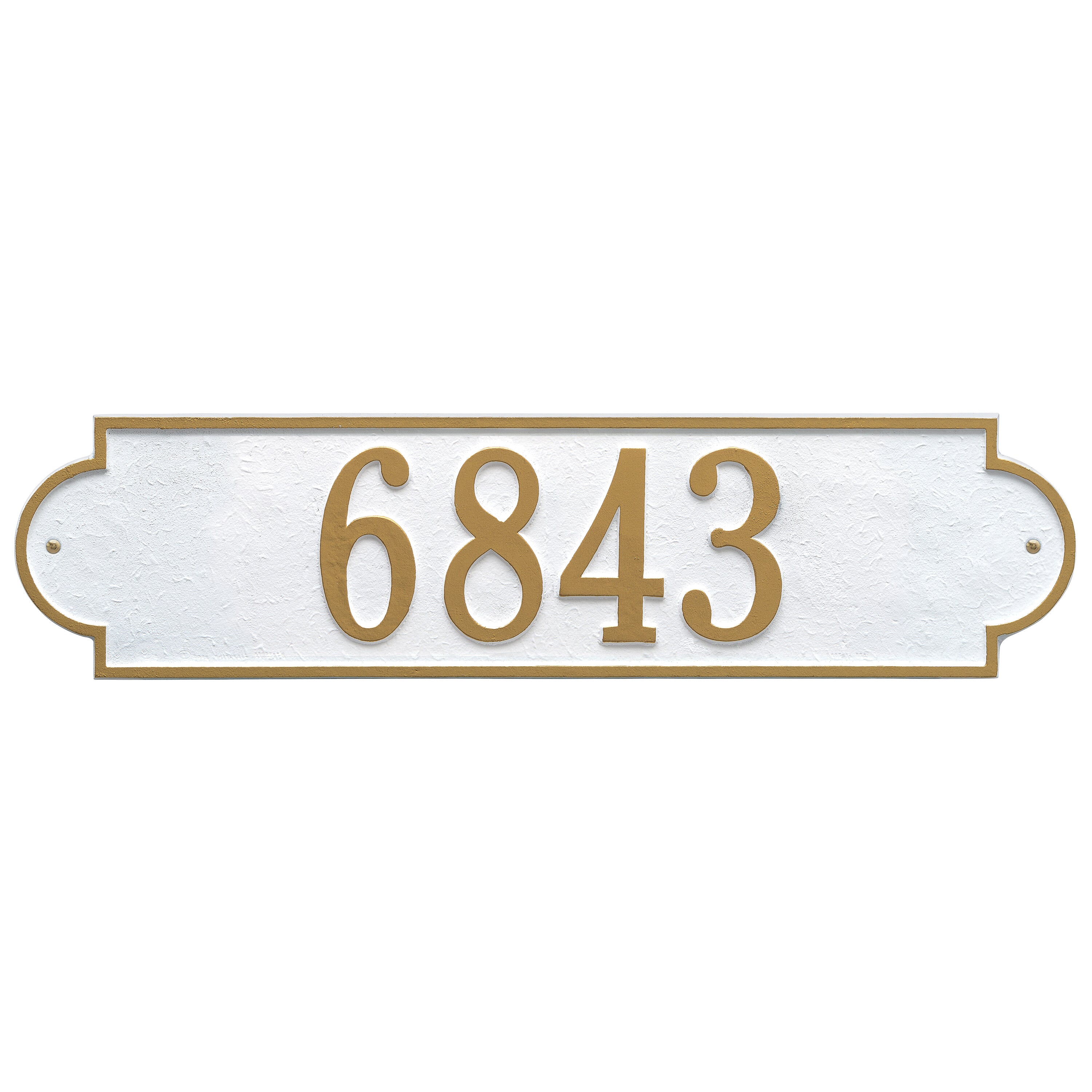 Richmond Horizontal Estate Wall Address Plaque