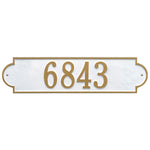 Richmond Horizontal Estate Wall Address Plaque
