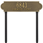 Richmond Horizontal Estate Lawn Address Plaque