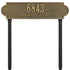 Richmond Horizontal Estate Lawn Address Plaque