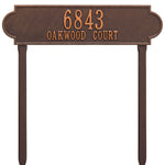 Richmond Horizontal Estate Lawn Address Plaque