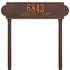 Richmond Horizontal Estate Lawn Address Plaque