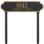 Richmond Horizontal Estate Lawn Address Plaque