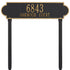 Richmond Horizontal Estate Lawn Address Plaque