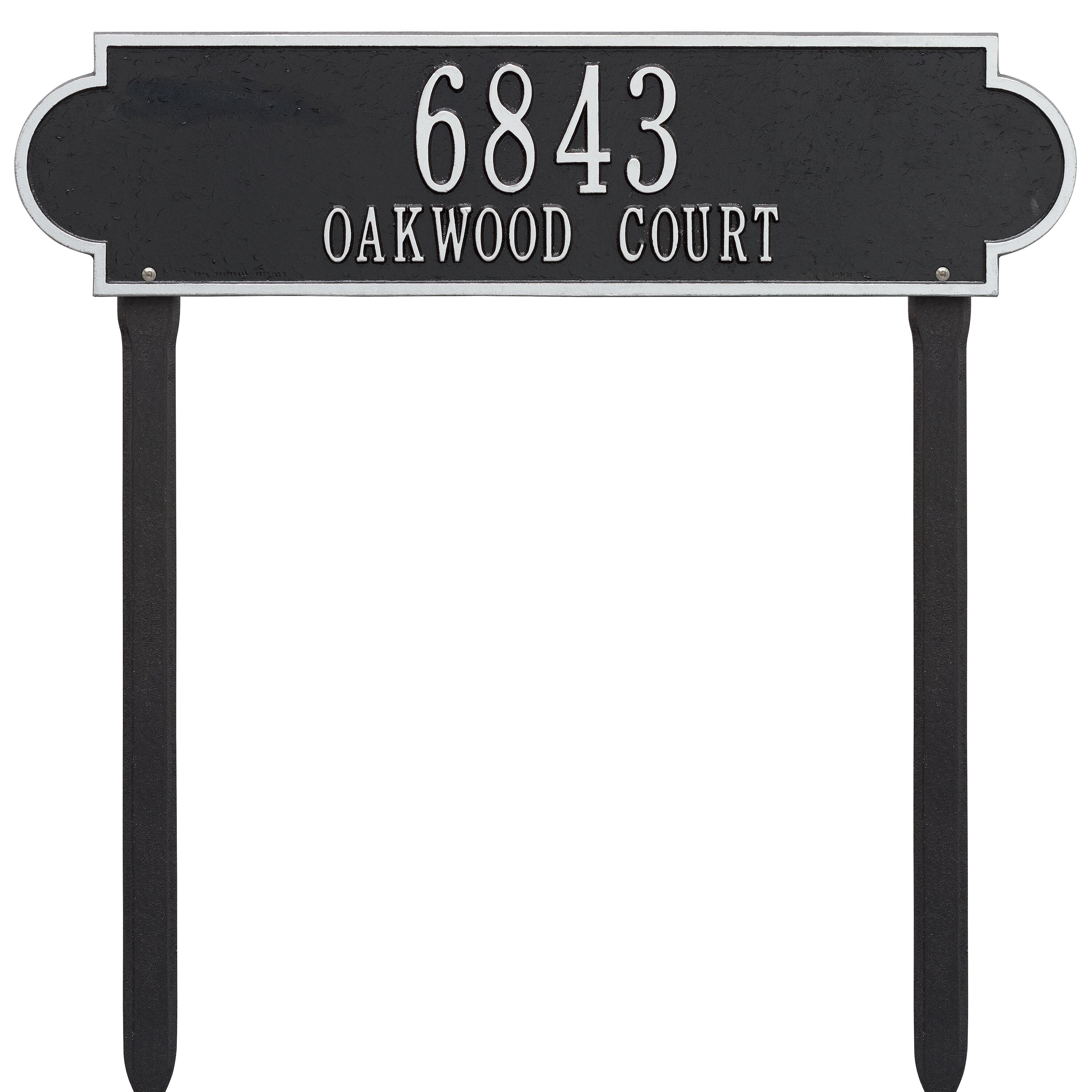 Richmond Horizontal Estate Lawn Address Plaque